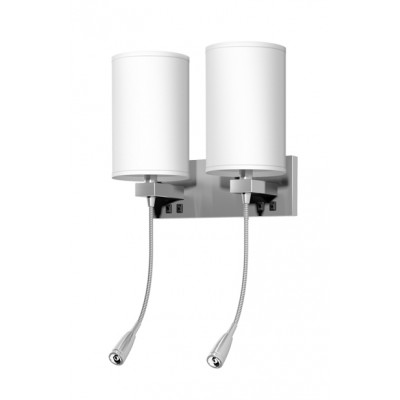 Double Wall Lamp With Led Reading Light For Comfort Inn And Suites