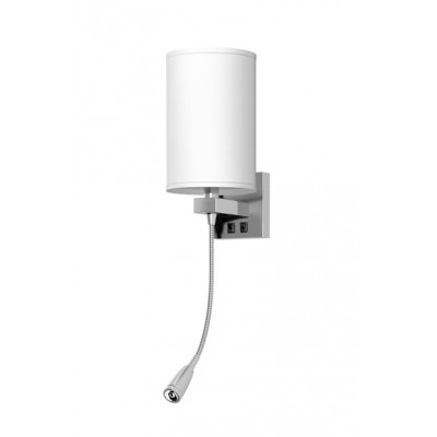 Single Wall Lamp With Led Reading Light