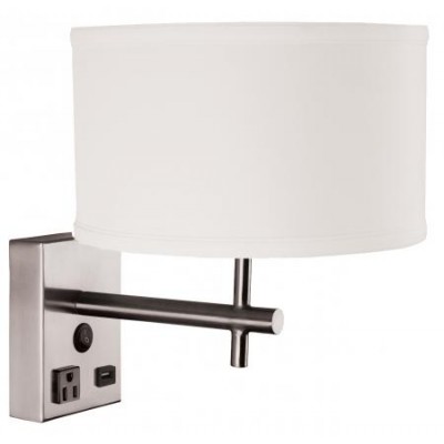 Hotel Nightstand Wall Lamp With Usb Charging Station