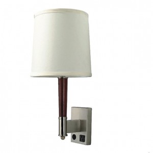 Wall Lamp With Wood Accent For Marriott Residence Inn