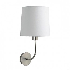 Hotel Wall Sconce In Brushed Nickel Finish