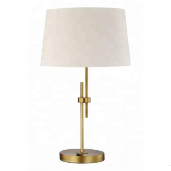 Adjustable Table Lamp In Brushed Brass