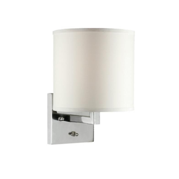 Guestroom Wall Sconce In Polished Chrome Finish