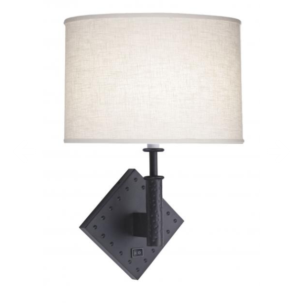 Hotel Lamp Sconce In Matte Black