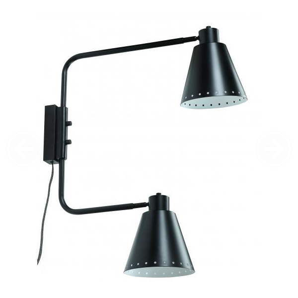 Wall Reading Sconce In Matte Black