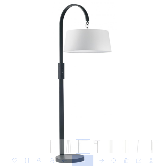 Vintage Industrial Standing Lamp Matte Black