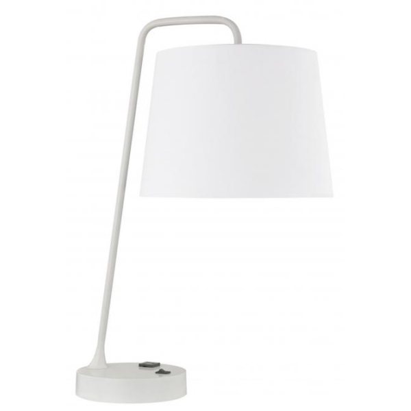 White Desk Lamp In White Color