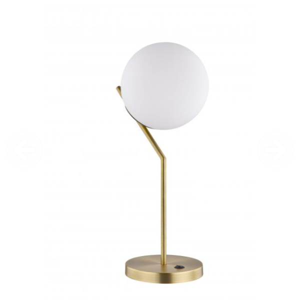 Table Lamp No Shade In Brushed Brass