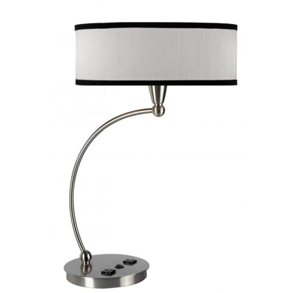 Table Lamp In Brushed Nickel