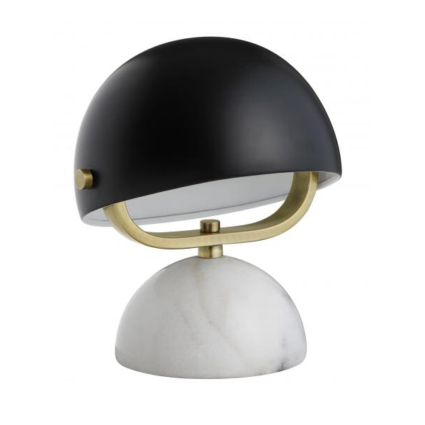 Table Lamp Marble With Black Shade