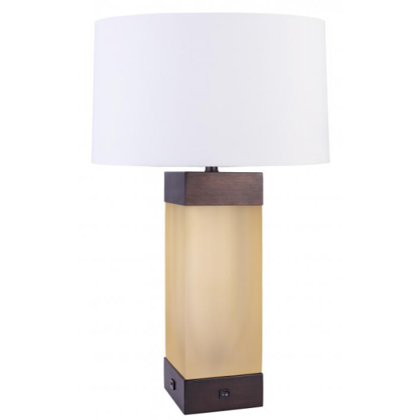 Table Lamp Antique In Matte Amber