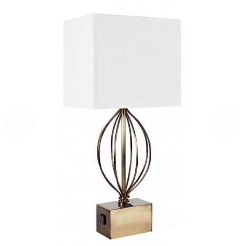 Brushed Bronze Table Lamp Hotel Project