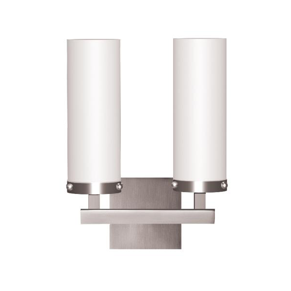 Double Wall Sconces With Glass Sahde