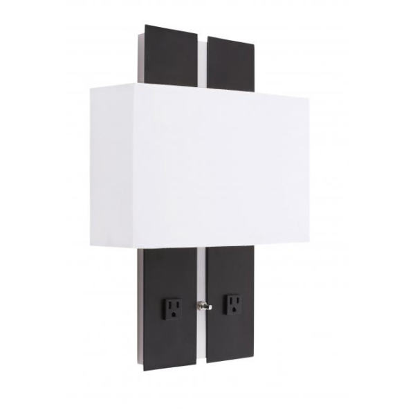 Bedside Wall Sconce Light With Outlets
