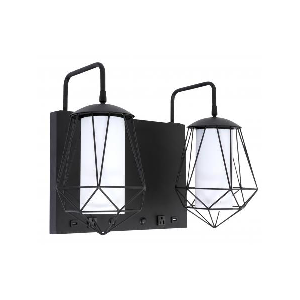 Double Wire Wall Sconce Industrial Style