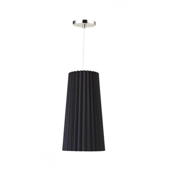 Black Linen Ceiling Fixture