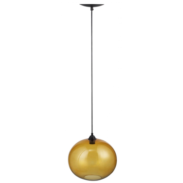 Amber Glass Ceiling Lamp