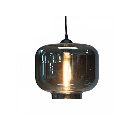 Smoke Grey Glass Pendant Light