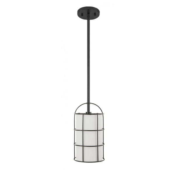 Matte Black Wire Pendant Light