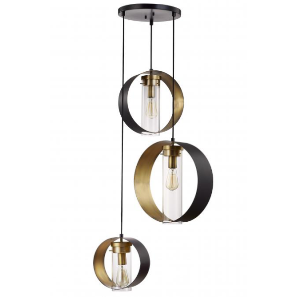 Tripod Pendant Light Brushed Brass