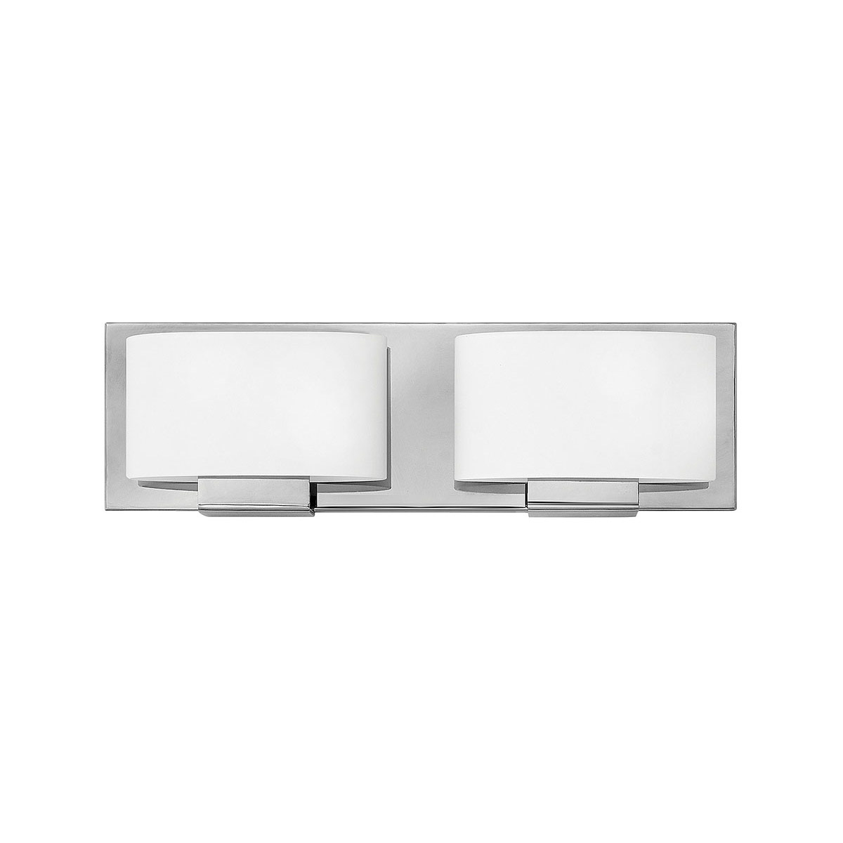 2 Light 16 inch Chrome Bath Light Wall Light in Incandescent