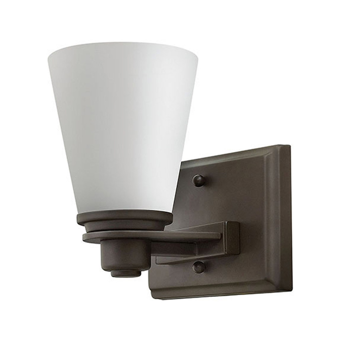 1 Light 7 inch Buckeye Bronze Bathroom Sconce Wall Lamp